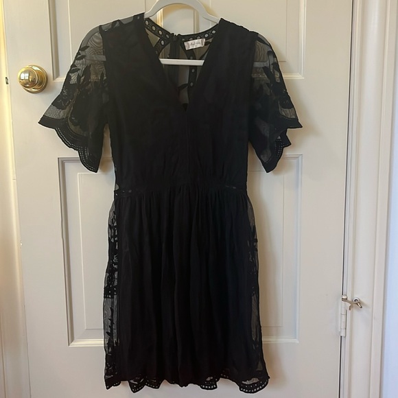 Black Altar’d State dress with lace overlay - Picture 1 of 5